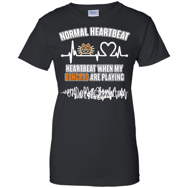 Idaho State Bengals T shirts Heartbeat When My Bengals Playing Hoodies Sweatshirts