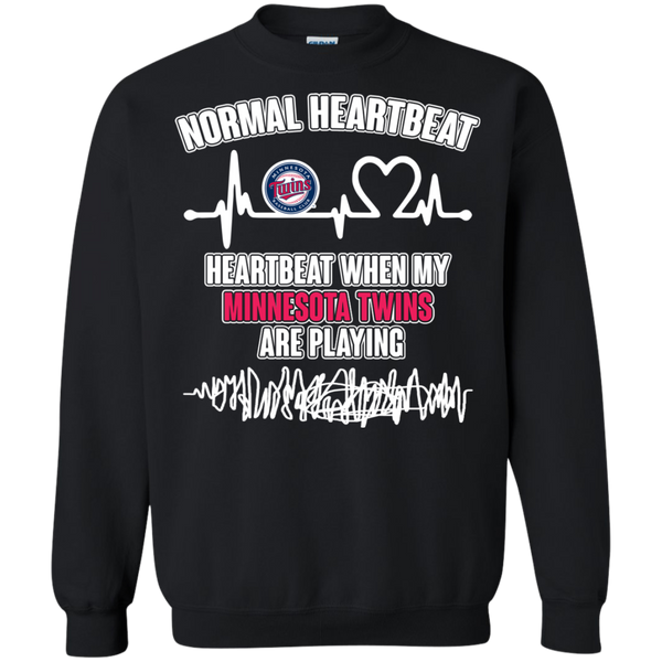Minnesota Twins T shirts Heartbeat When My Minnesota Twins Playing Hoodies Sweatshirts