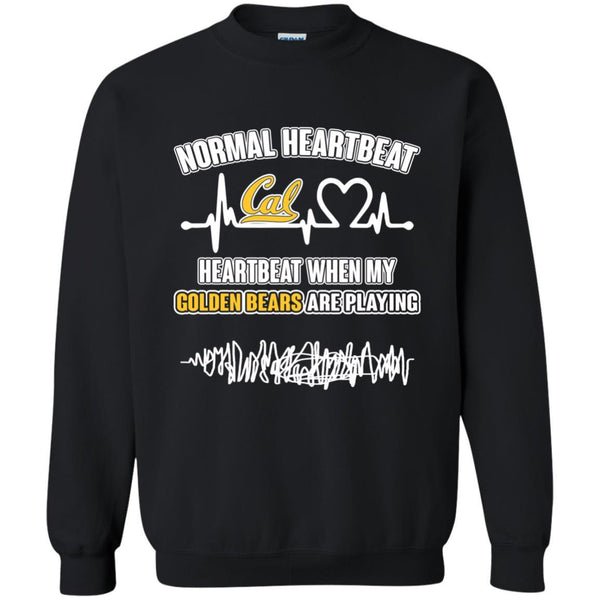 California Golden Bears T shirts Heartbeat When My Golden Bears Playing Hoodies Sweatshirts