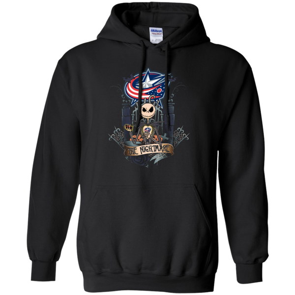 Halloween Columbus Blue Jackets T shirts The Nightmare Hoodies Sweatshirts
