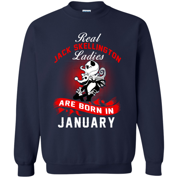 Jack Skellington T shirts Real Jack Skellington Ladies Born In January Hoodies Sweatshirts