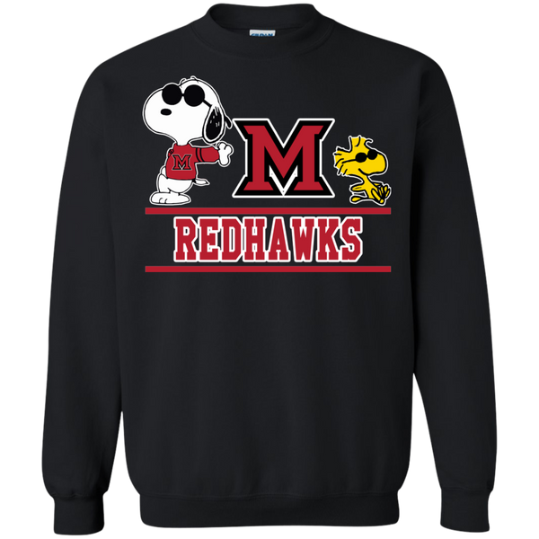 Miami (OH) Redhawks T shirts Snoopy Hoodies Sweatshirts