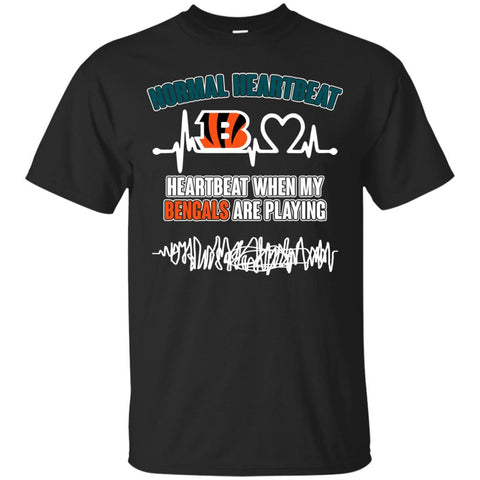 Cincinnati Bengals T shirts Heartbeat When My Bengals Playing Hoodies Sweatshirts