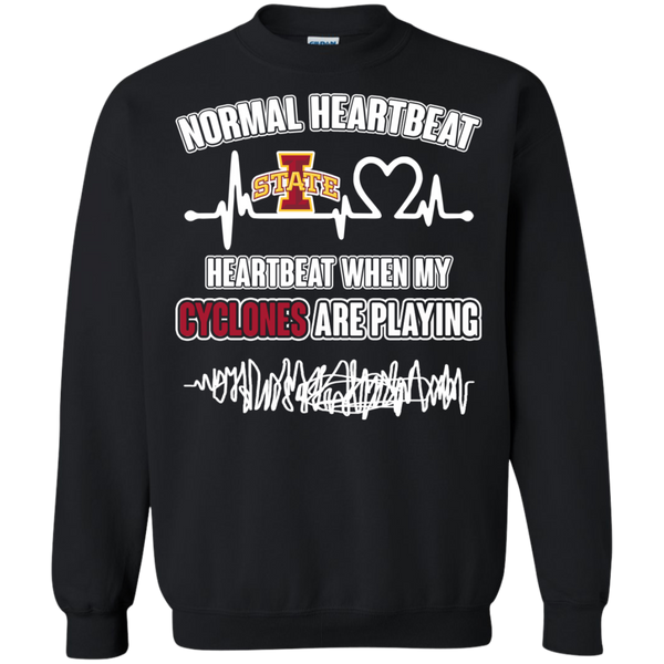 Iowa State Cyclones T shirts Heartbeat When My Cyclones Playing Hoodies Sweatshirts