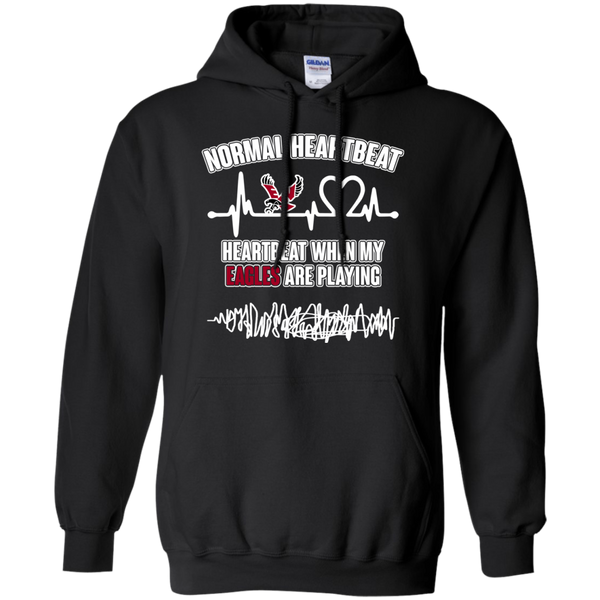 Eastern Washington Eagles T shirts Heartbeat When My Eagles Playing Hoodies Sweatshirts