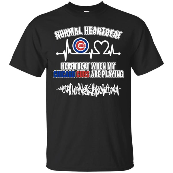 Chicago Cubs T shirts Heartbeat When My Chicago Cubs Playing Hoodies Sweatshirts