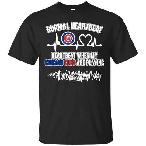 Chicago Cubs T shirts Heartbeat When My Chicago Cubs Playing Hoodies Sweatshirts