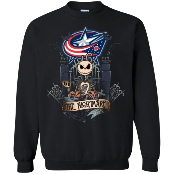 Halloween Columbus Blue Jackets T shirts The Nightmare Hoodies Sweatshirts