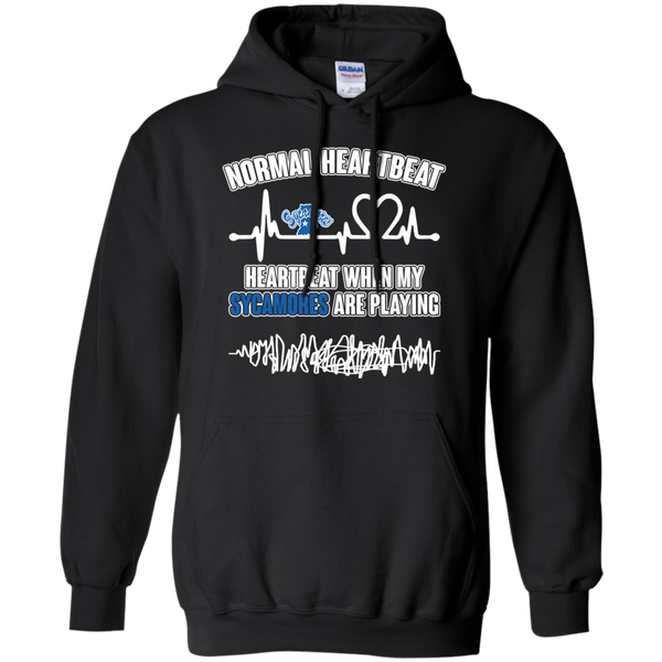Indiana State Sycamores T shirts Heartbeat When My Sycamores Playing Hoodies Sweatshirts