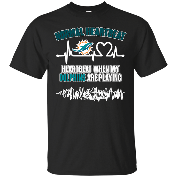 Miami Dolphins T shirts Heartbeat When My Dolphins Playing Hoodies Sweatshirts