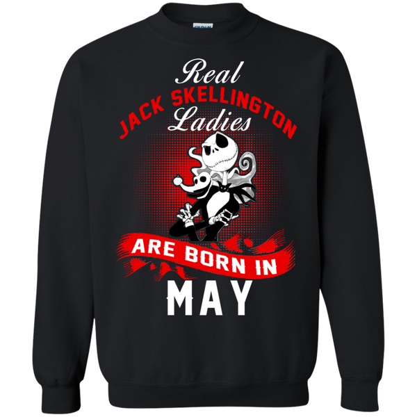Jack Skellington T shirts Real Jack Skellington Ladies Born In May Hoodies Sweatshirts