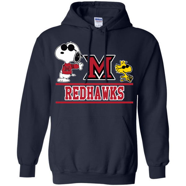 Miami (OH) Redhawks T shirts Snoopy Hoodies Sweatshirts