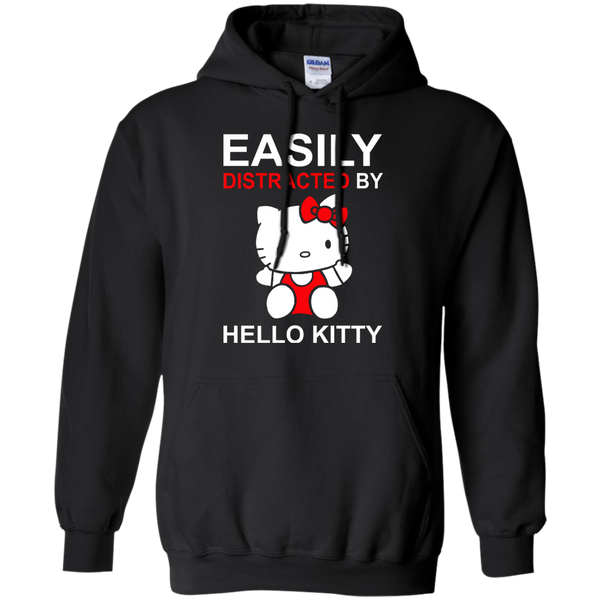 Hello Kitty T shirts Easily Distracted By Hoodies Sweatshirts