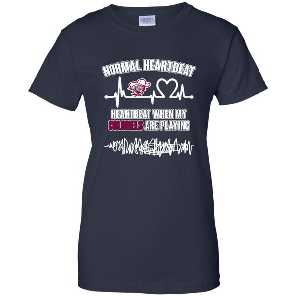 Eastern Kentucky Colonels T shirts Heartbeat When My Colonels Playing Hoodies Sweatshirts