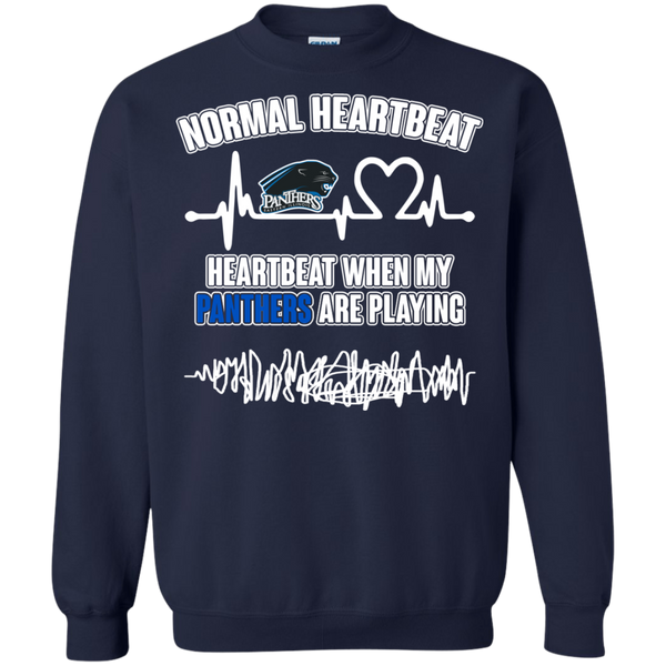 Eastern Illinois Panthers T shirts Heartbeat When My Panthers Playing Hoodies Sweatshirts