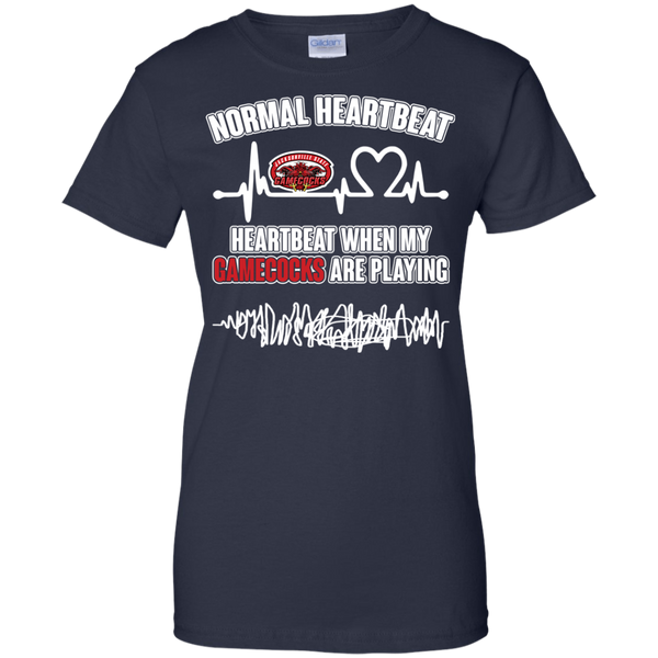 Jacksonville State Gamecocks T shirts Heartbeat When My Gamecocks Playing Hoodies Sweatshirts