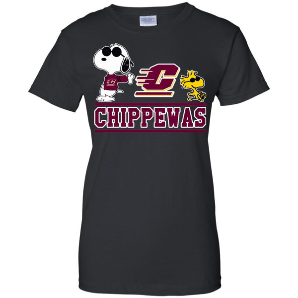 Central Michigan Chippewas T shirts Snoopy Hoodies Sweatshirts