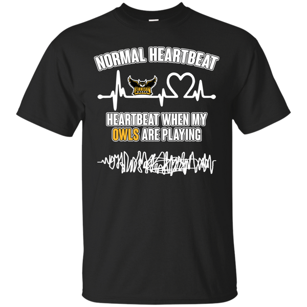 Kennesaw State Owls T shirts Heartbeat When My Owls Playing Hoodies Sweatshirts