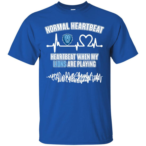 Columbia Lions T shirts Heartbeat When My Lions Playing Hoodies Sweatshirts