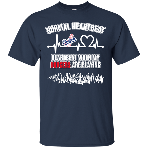 Los Angeles Dodgers T shirts Heartbeat When My Dodgers Playing Hoodies Sweatshirts