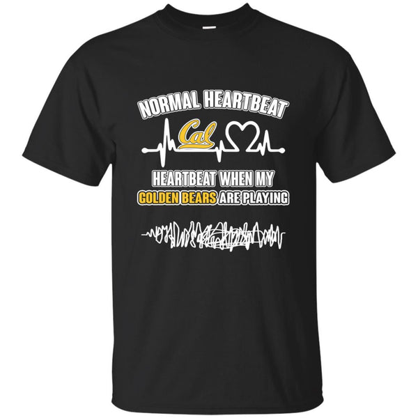 California Golden Bears T shirts Heartbeat When My Golden Bears Playing Hoodies Sweatshirts