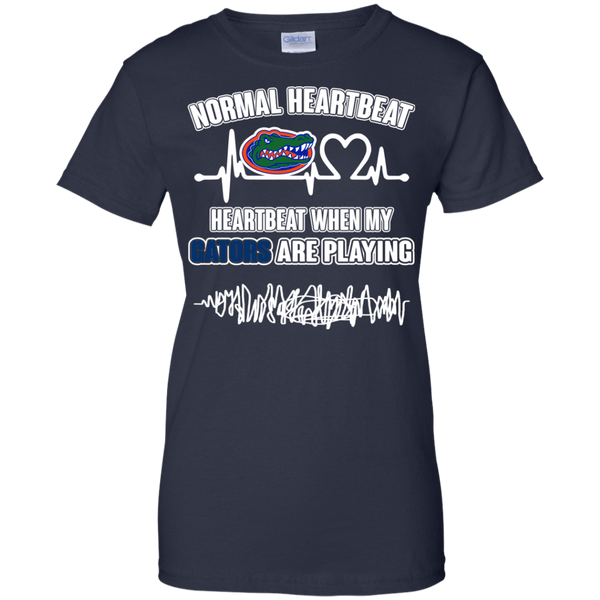 Florida Gators T shirts Heartbeat When My Gators Playing Hoodies Sweatshirts