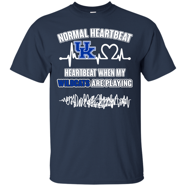 Kentucky Wildcats T shirts Heartbeat When My Wildcats Playing Hoodies Sweatshirts