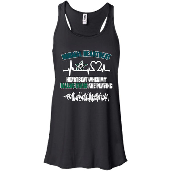 Dallas Stars T shirts Heartbeat When My Dallas Stars Playing Hoodies Sweatshirts