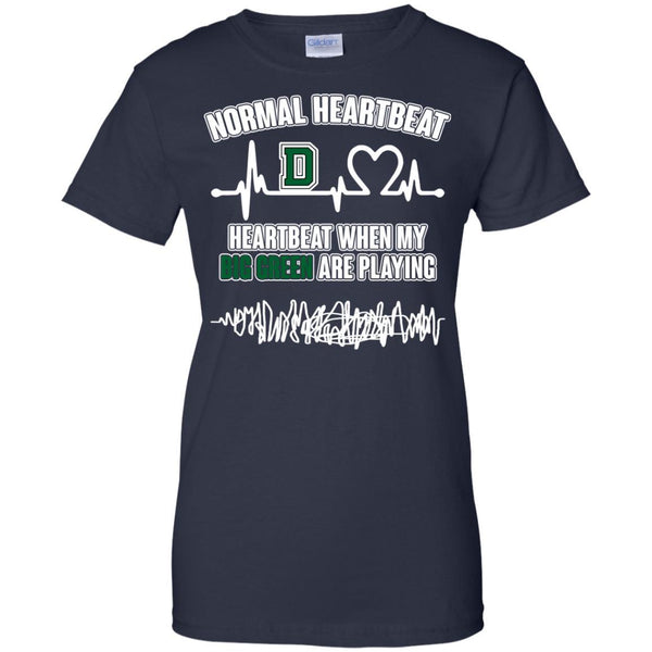 Dartmouth Big Green T shirts Heartbeat When My Big Green Playing Hoodies Sweatshirts