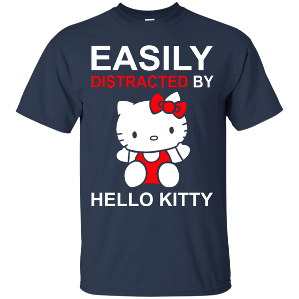 Hello Kitty T shirts Easily Distracted By Hoodies Sweatshirts