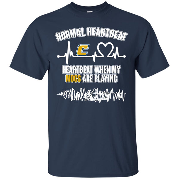 Chattanooga Mocs T shirts Heartbeat When My Mocs Playing Hoodies Sweatshirts