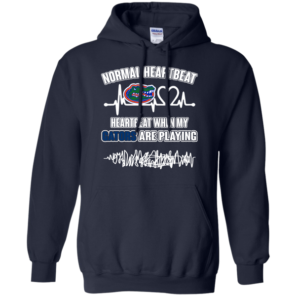 Florida Gators T shirts Heartbeat When My Gators Playing Hoodies Sweatshirts