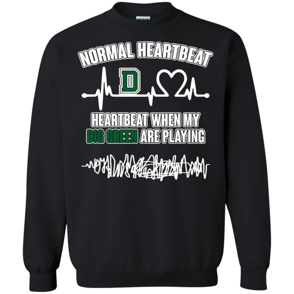 Dartmouth Big Green T shirts Heartbeat When My Big Green Playing Hoodies Sweatshirts