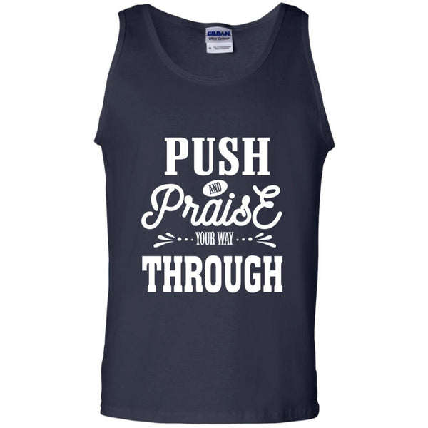 Christian Jesus T shirts Push And Praise Your Way Through Hoodies Sweatshirts