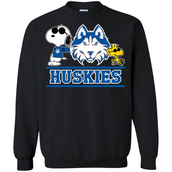 Houston Baptist Huskies T shirts Snoopy Hoodies Sweatshirts