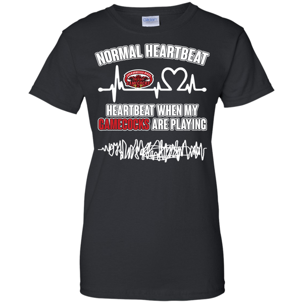 Jacksonville State Gamecocks T shirts Heartbeat When My Gamecocks Playing Hoodies Sweatshirts