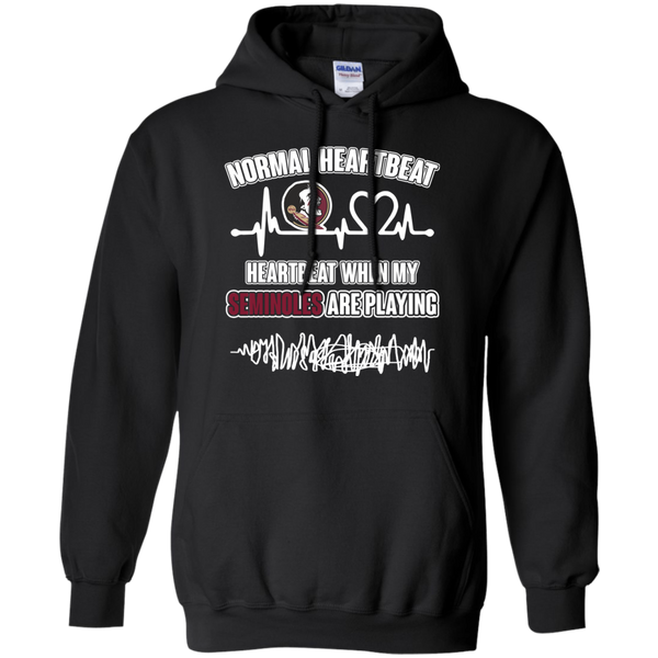 Florida State Seminoles T shirts Heartbeat When My Seminoles Playing Hoodies Sweatshirts