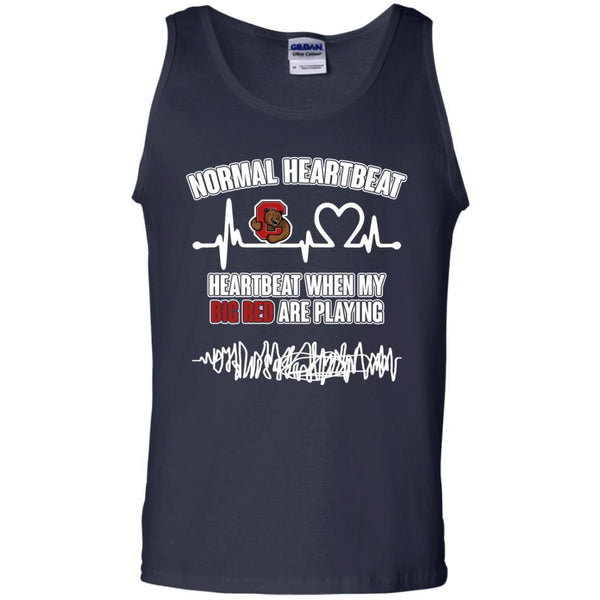 Cornell Big Red T shirts Heartbeat When My Big Red Playing Hoodies Sweatshirts