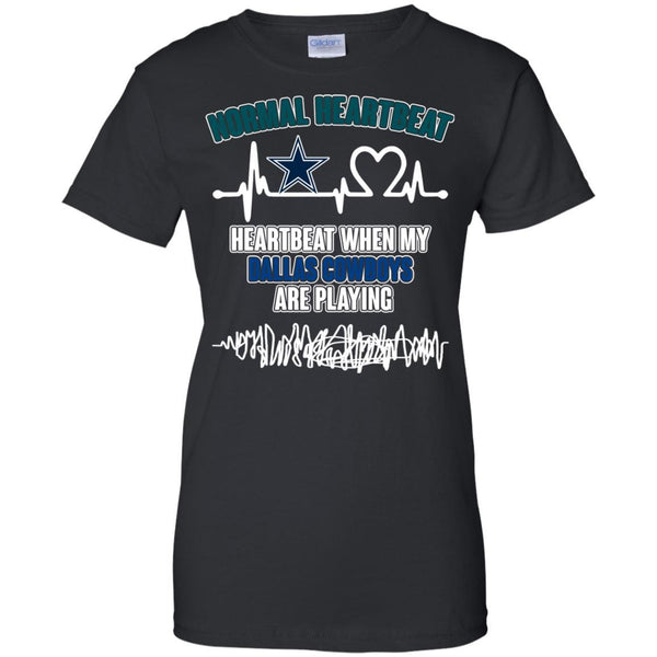 Dallas Cowboys T shirts Heartbeat When My Dallas Cowboys Playing Hoodies Sweatshirts