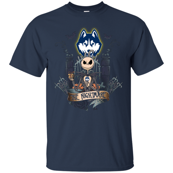 Halloween Connecticut Huskies T shirts The Nightmare Hoodies Sweatshirts