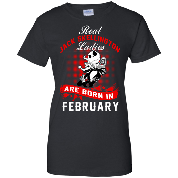 Jack Skellington T shirts Real Jack Skellington Ladies Born In February Hoodies Sweatshirts