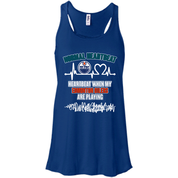 Edmonton Oilers T shirts Heartbeat When My Edmonton Oilers Playing Hoodies Sweatshirts