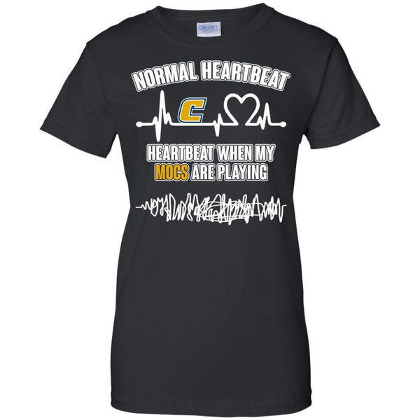 Chattanooga Mocs T shirts Heartbeat When My Mocs Playing Hoodies Sweatshirts