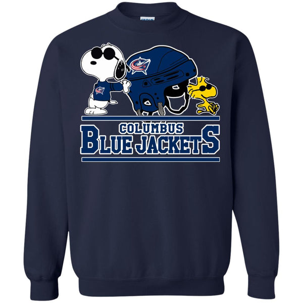 Columbus Blue Jackets T shirts Snoopy Hoodies Sweatshirts