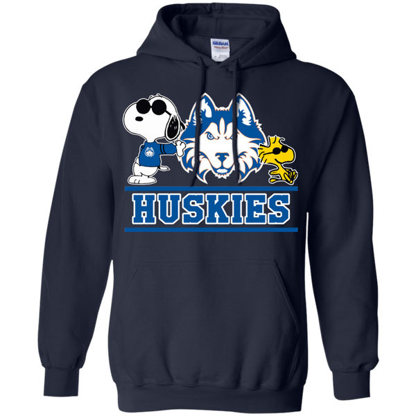 Houston Baptist Huskies T shirts Snoopy Hoodies Sweatshirts