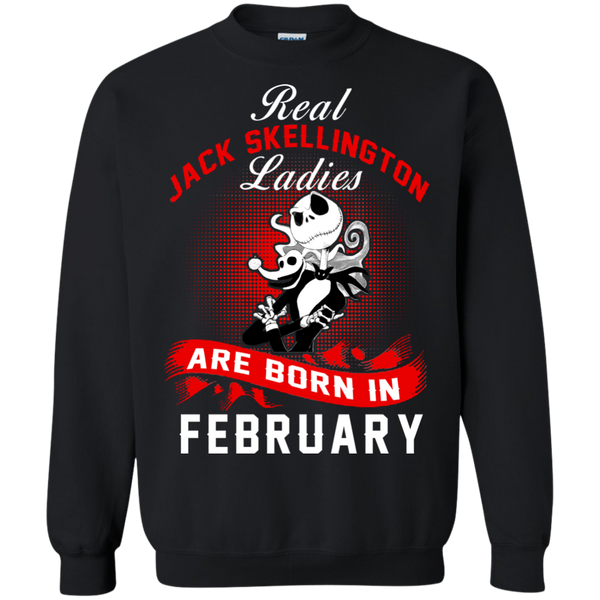 Jack Skellington T shirts Real Jack Skellington Ladies Born In February Hoodies Sweatshirts