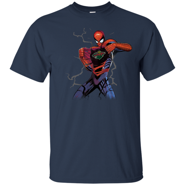 Minnesota Wild T shirts Spiderman Hoodies Sweatshirts