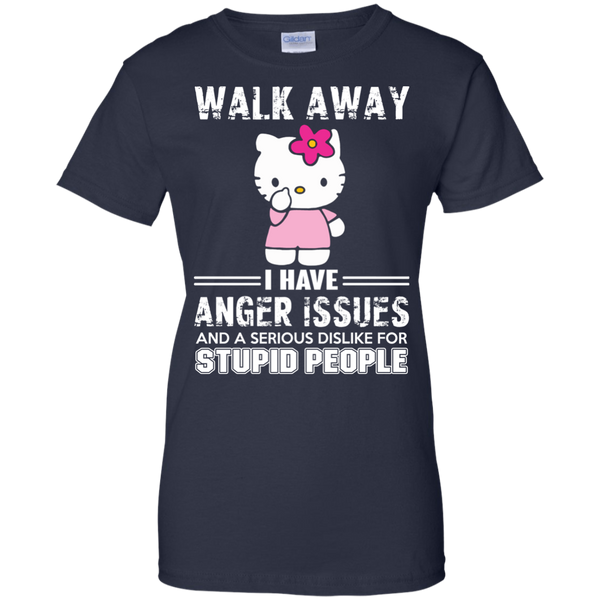 Hello Kitty T shirts Walk Away I Have Anger Issues Hoodies Sweatshirts