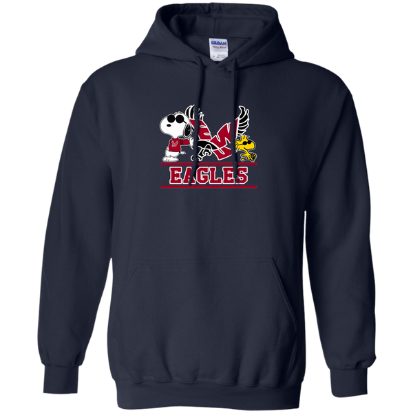 Eastern Washington Eagles T shirts Snoopy Hoodies Sweatshirts