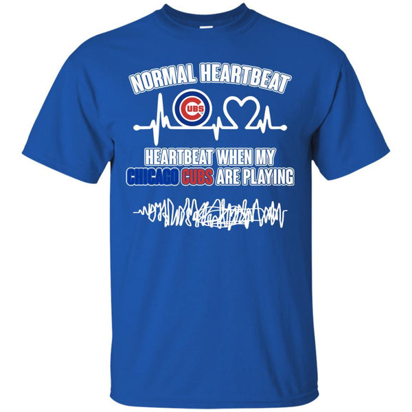 Chicago Cubs T shirts Heartbeat When My Chicago Cubs Playing Hoodies Sweatshirts